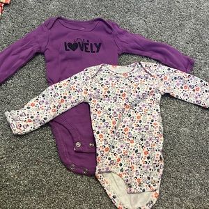 Carters 2 piece long sleeve onesie Newborn